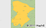 Savanna Style Simple Map of Fengjie