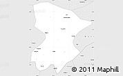 Silver Style Simple Map of Fengjie