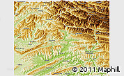 Physical 3D Map of Kai Xian