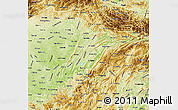 Physical Map of Chongqing