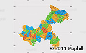 Political Map of Chongqing, cropped outside