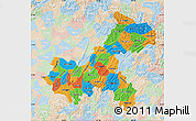 Political Map of Chongqing, lighten