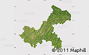 Satellite Map of Chongqing, cropped outside
