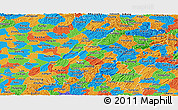 Political Panoramic Map of Chongqing