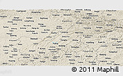 Shaded Relief Panoramic Map of Chongqing