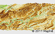 Physical Panoramic Map of Pengshui