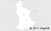 Silver Style Simple Map of Qianjiang