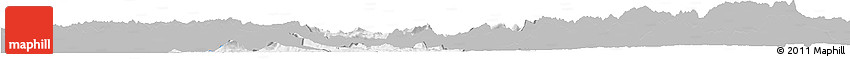 Gray Horizon Map of Qijiang, single color outside