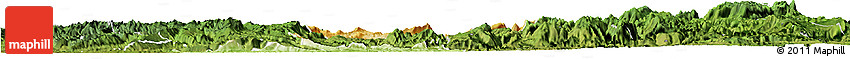 Physical Horizon Map of Qijiang, satellite outside