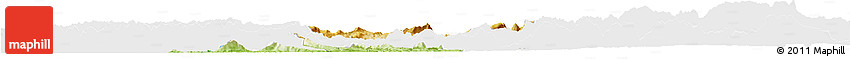 Physical Horizon Map of Qijiang, single color outside