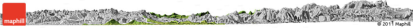 Satellite Horizon Map of Qijiang, lighten, desaturated