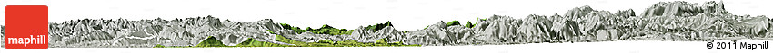 Satellite Horizon Map of Qijiang, lighten, semi-desaturated