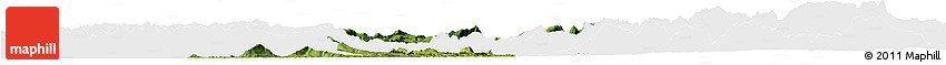 Satellite Horizon Map of Qijiang, single color outside