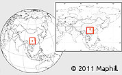 Blank Location Map of Qijiang, within the entire country