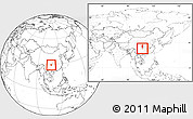 Blank Location Map of Qijiang, highlighted parent region, within the entire country