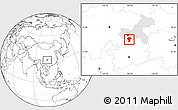 Blank Location Map of Qijiang, highlighted parent region