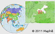 Political Location Map of Qijiang, highlighted parent region