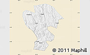 Classic Style Map of Qijiang, single color outside