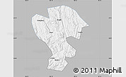 Gray Map of Qijiang, single color outside