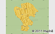 Savanna Style Map of Qijiang, single color outside