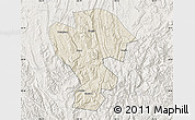 Shaded Relief Map of Qijiang, lighten