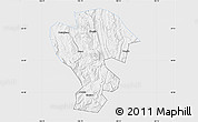Silver Style Map of Qijiang, single color outside