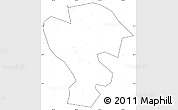 Blank Simple Map of Qijiang, cropped outside, no labels