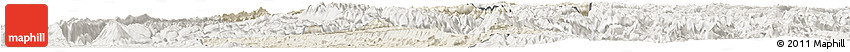 Shaded Relief Horizon Map of Shizhu, lighten