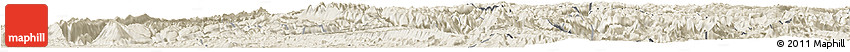 Shaded Relief Horizon Map of Shizhu