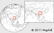 Blank Location Map of Shizhu, within the entire country