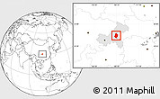 Blank Location Map of Shizhu, highlighted parent region