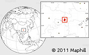 Blank Location Map of Shizhu