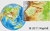 Physical Location Map of Shizhu