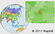 Political Location Map of Shizhu