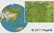 Satellite Location Map of Shizhu