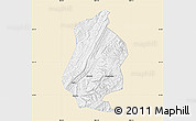Classic Style Map of Shizhu, single color outside
