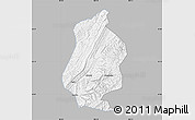Gray Map of Shizhu, single color outside