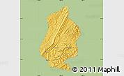 Savanna Style Map of Shizhu, single color outside