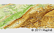 Physical Panoramic Map of Shizhu