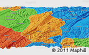 Political Panoramic Map of Shizhu