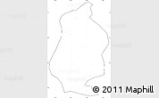 Blank Simple Map of Shizhu, cropped outside, no labels