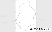 Blank Simple Map of Shizhu, cropped outside