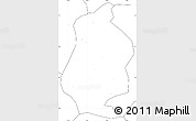 Blank Simple Map of Shizhu, no labels