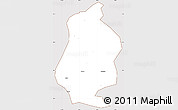 Classic Style Simple Map of Shizhu, cropped outside