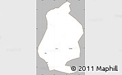 Gray Simple Map of Shizhu, cropped outside
