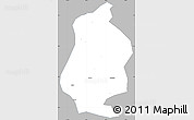 Gray Simple Map of Shizhu, single color outside