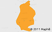 Political Simple Map of Shizhu, single color outside
