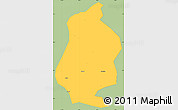 Savanna Style Simple Map of Shizhu, single color outside
