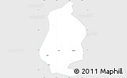 Silver Style Simple Map of Shizhu, single color outside