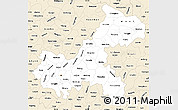 Classic Style Simple Map of Chongqing